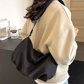 Plain Canvas Zip Crossbody Bag mySite