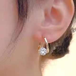 Rhinestone Huggie Earring mySite