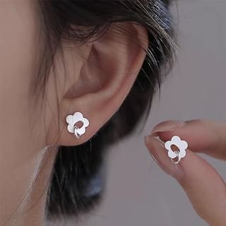 Flower S925 Sterling Silver Stud Earring mySite