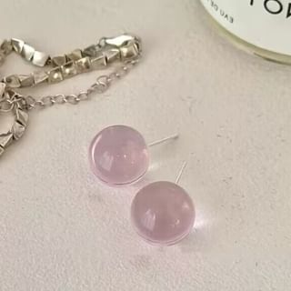 Acrylic Earring Ball Stud FashionChic
