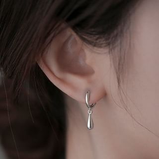 925 Sterling Silver Huggie Drop Earring mySite