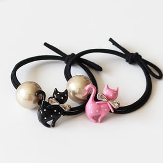 Cat Beaded Hair Tie SpreePicky