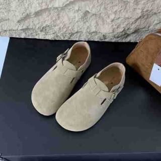 Faux Suede Plain Slip-On Loafers SpreePicky