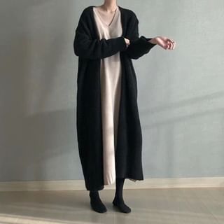 Open-Front Maxi Cardigan SpreePicky