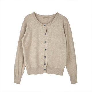 Round-Neck Light Cardigan SpreePicky