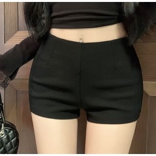 Mid Rise Hot Plain Pants FashionChic