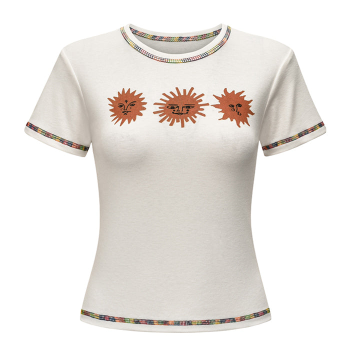 Three Cool Sun White T-Shirt Boogzel Clothing