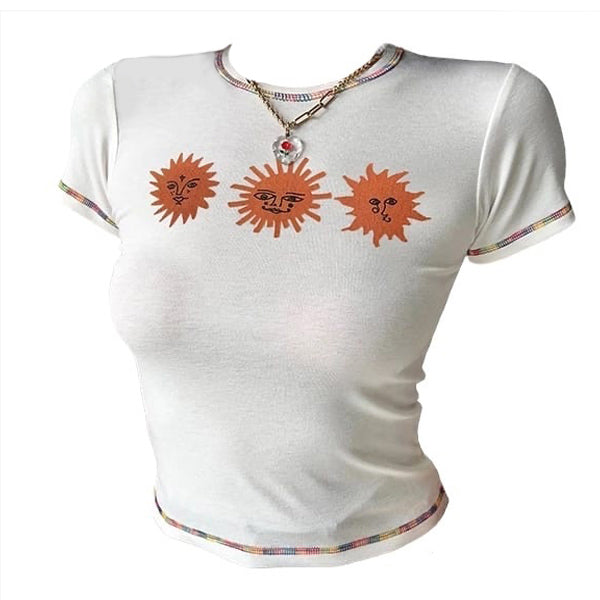 Three Cool Sun White T-Shirt Boogzel Clothing