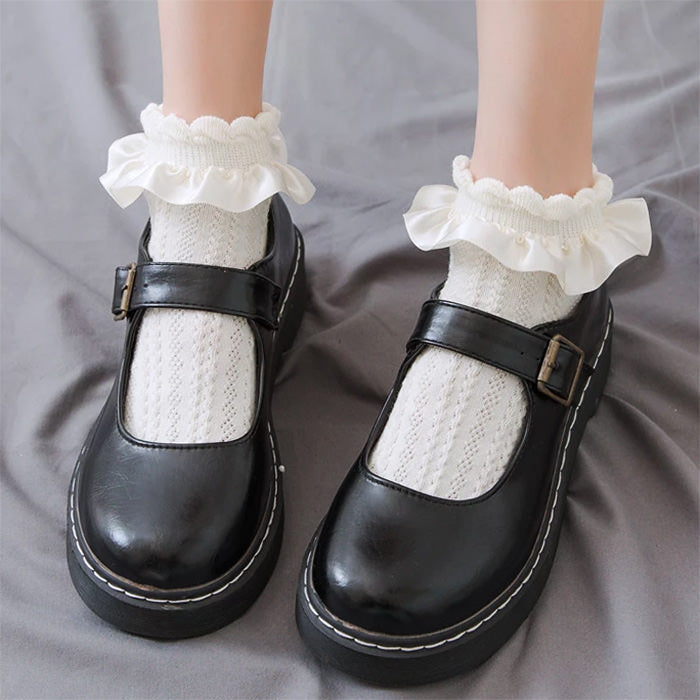 Lolita Soft Ruffle Socks SpreePicky