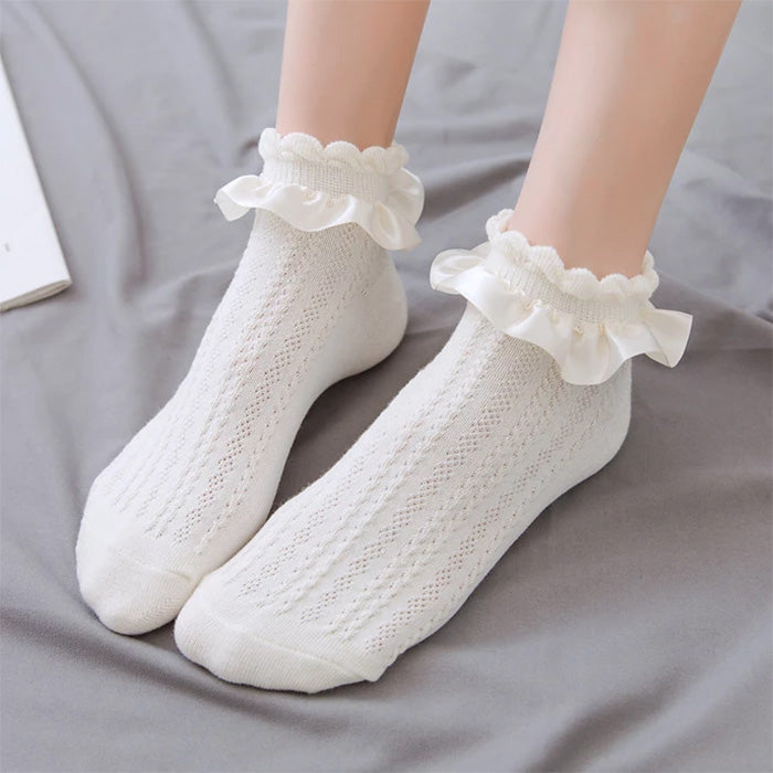 Lolita Soft Ruffle Socks SpreePicky