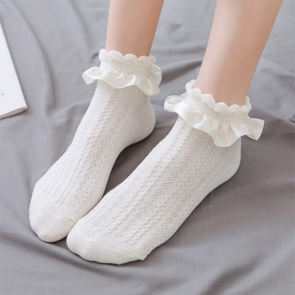 Kawaii Lolita Ruffle Socks Boogzel Clothing