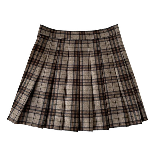 Vintage Campus Plaid Skirt Boogzel Clothing