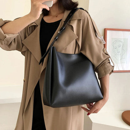 Minimalist Vegan Leather Tote Bag SpreePicky