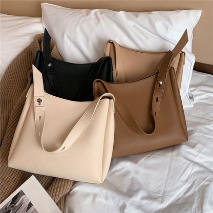 Minimalist Vegan Leather Tote Bag SpreePicky