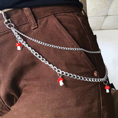 Mushroom Pant Chain Belt Boogzel Clothing