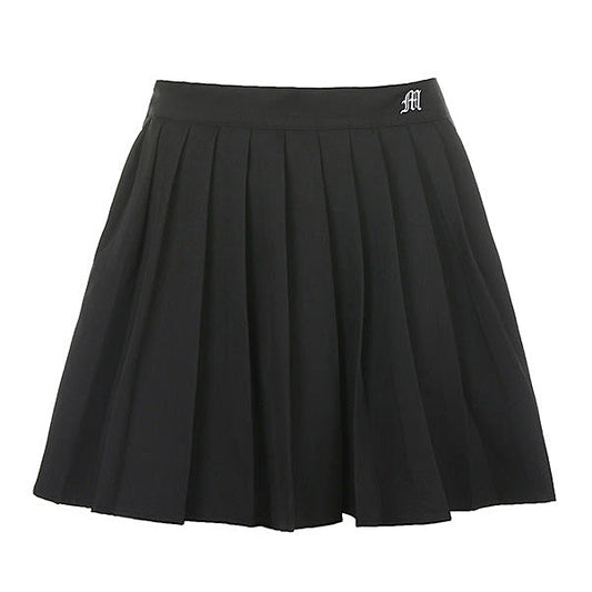 Black and White Pleated Skirt Boogzel Clothing