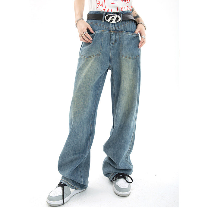 Vintage Denim Wide Jeans SpreePicky