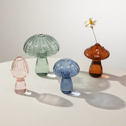 Charming Mushroom Glass Vase SpreePicky