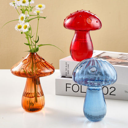 Charming Mushroom Glass Vase SpreePicky