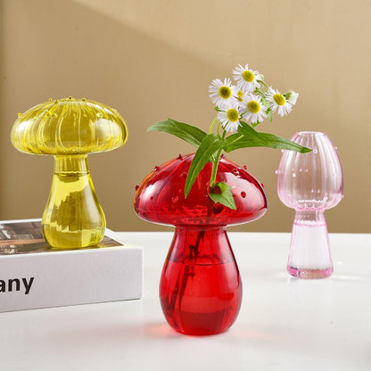 Charming Mushroom Glass Vase SpreePicky