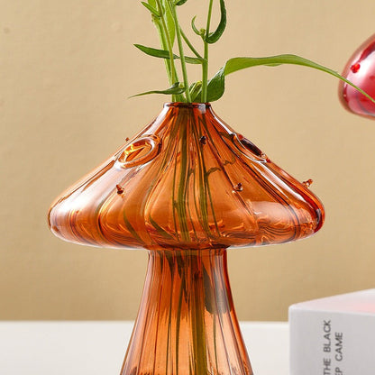 Charming Mushroom Glass Vase SpreePicky