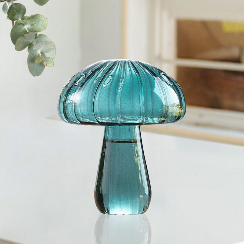 Charming Mushroom Glass Vase SpreePicky