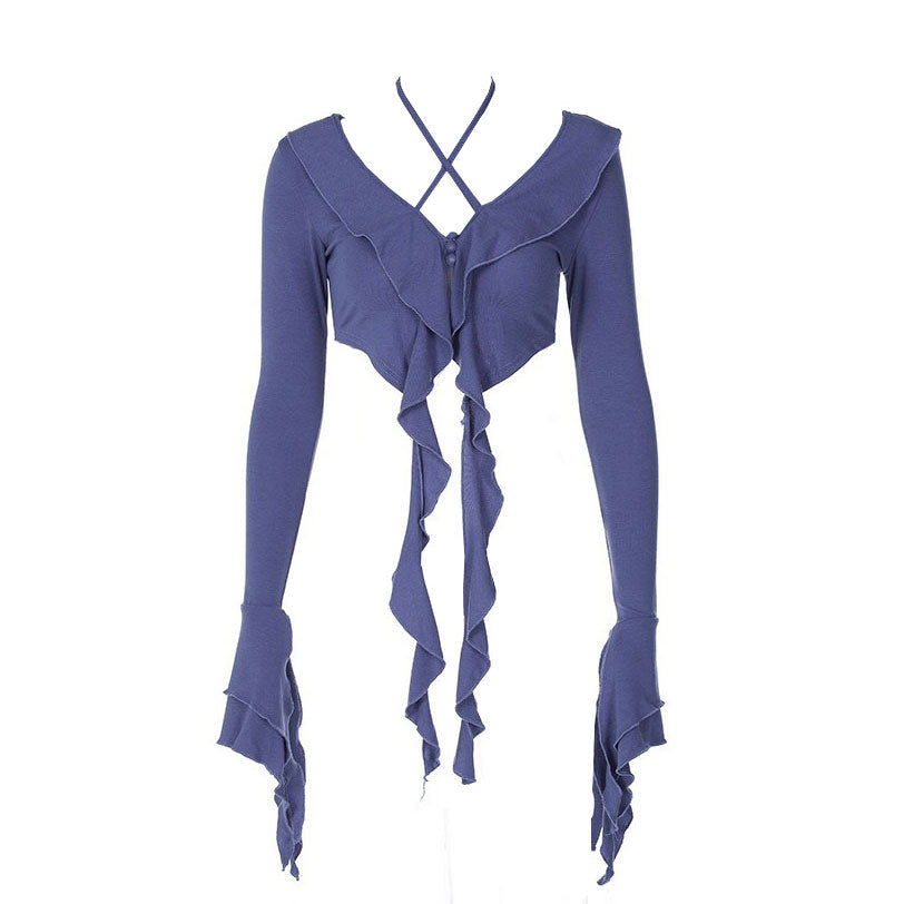 Chic Flowy Ruffle Top SpreePicky