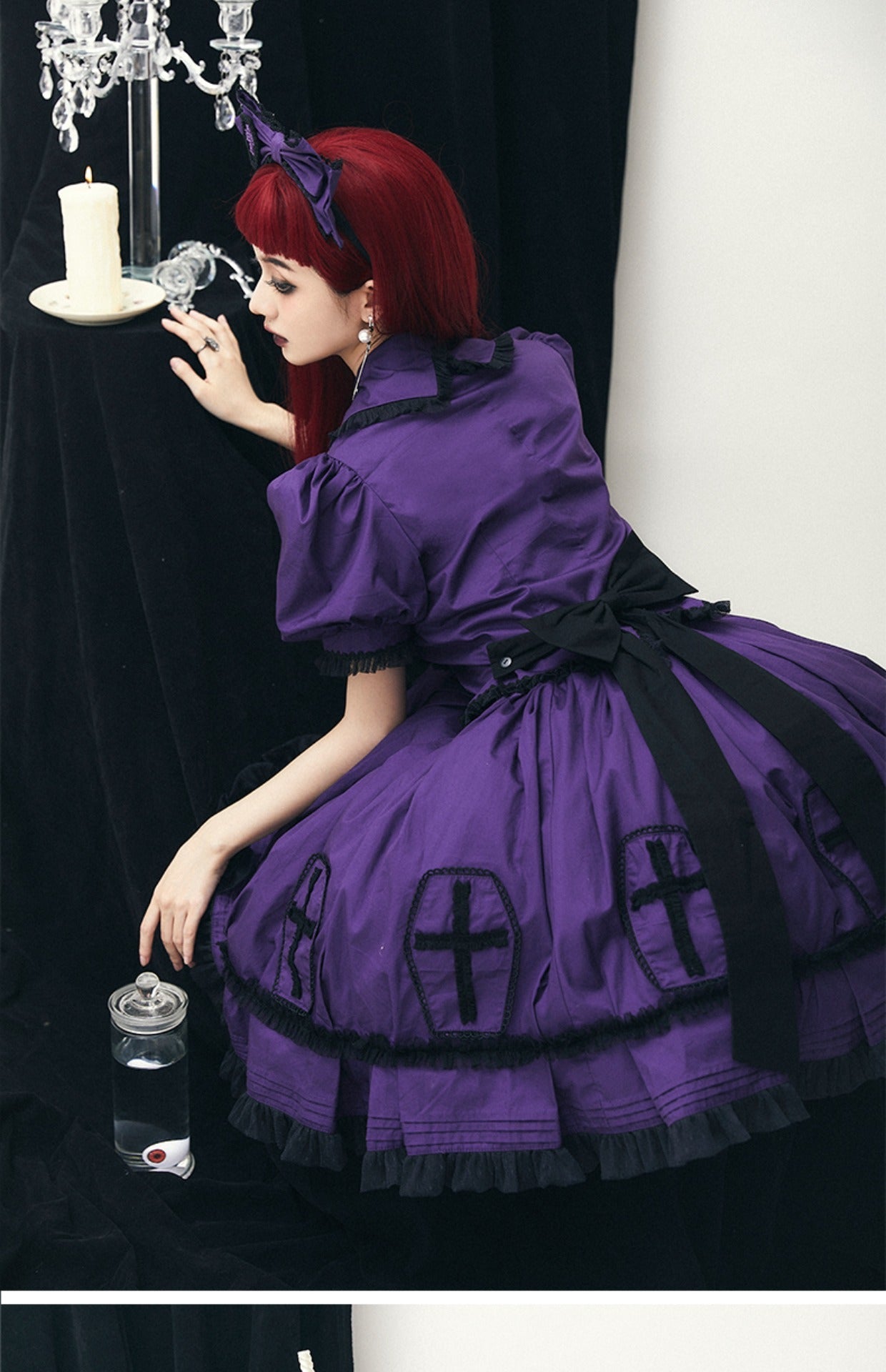 (Buyforme)Confession Balloon~Halloween Cross Lolita OP Dress   