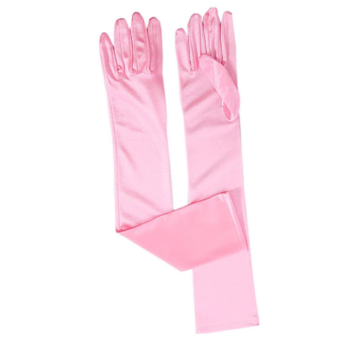 Colorful Satin Gloves SpreePicky