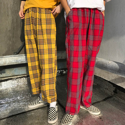 Casual Plaid Check Pants Boogzel Clothing