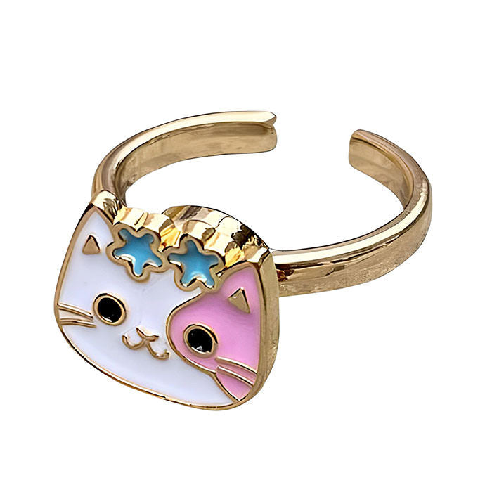 Kawaii Cat Anxiety Ring Boogzel Clothing