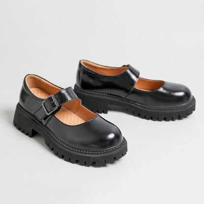 Leather Black Platform Sandals Boogzel Clothing