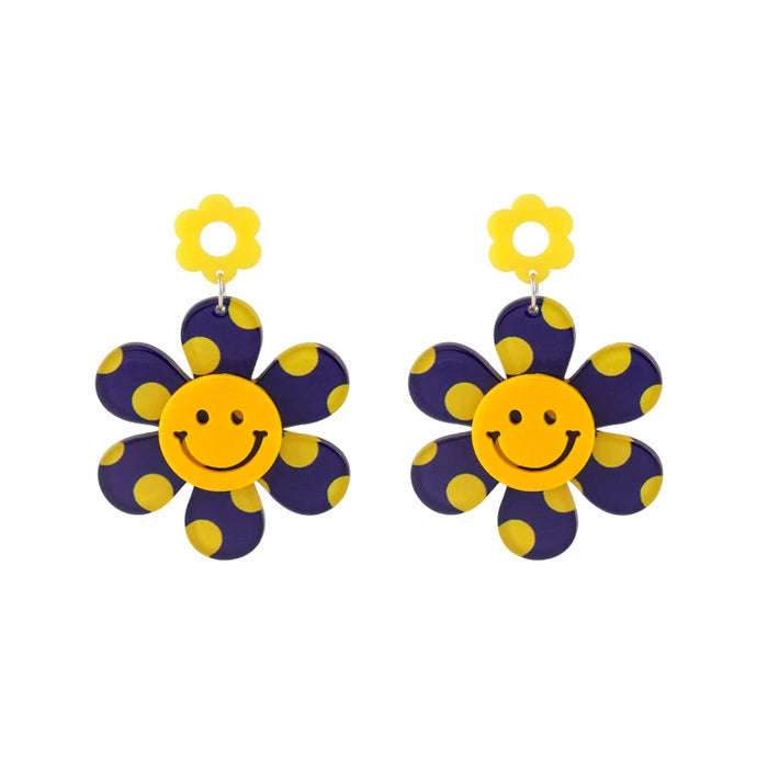 Smile Flowers Pretty Earrings Boogzel Clothing