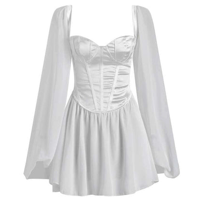 Elegant White Princess Corset Dress SpreePicky