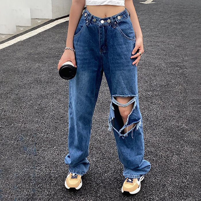 Blue Denim Baggy Jeans SpreePicky