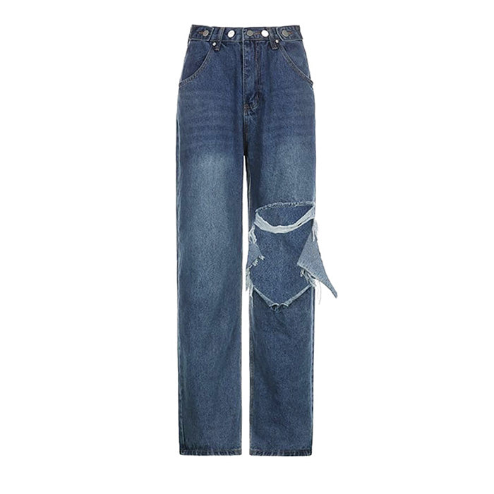 Blue Denim Baggy Jeans SpreePicky