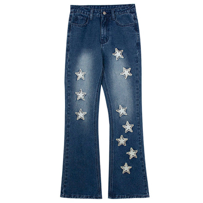 Dark Blue Star Jeans Boogzel Clothing