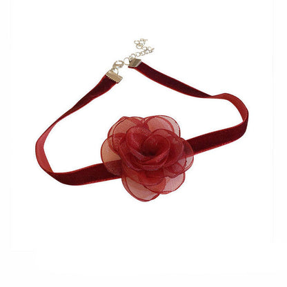 Rose Velvet Choker SpreePicky