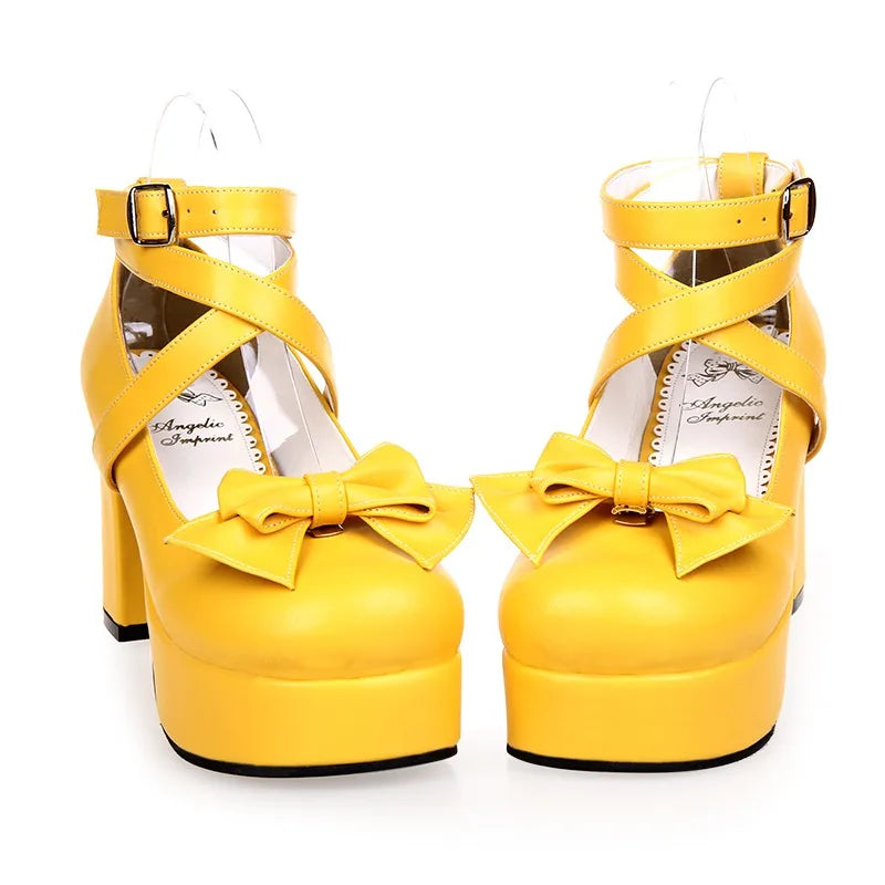 35-45 Lolita Shoes Bowknot Kawaii - Princess FashionChic