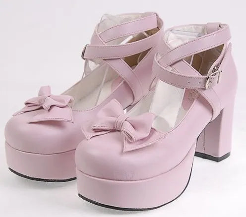 35-45 Lolita Shoes Bowknot Kawaii - Princess FashionChic
