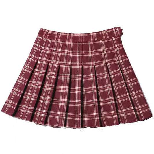 School Spirit Plaid Skirt SpreePicky