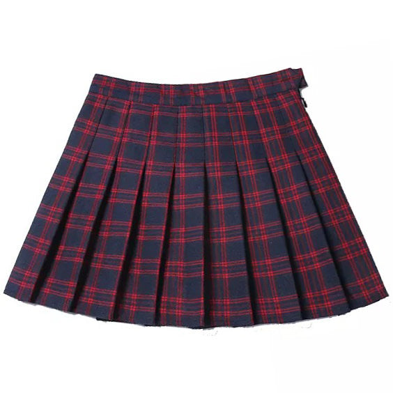 School Spirit Plaid Skirt SpreePicky