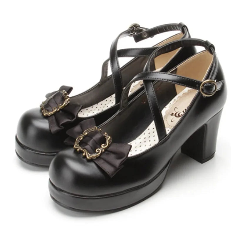 35-45 Lolita Shoes Bowknot Kawaii - Princess FashionChic