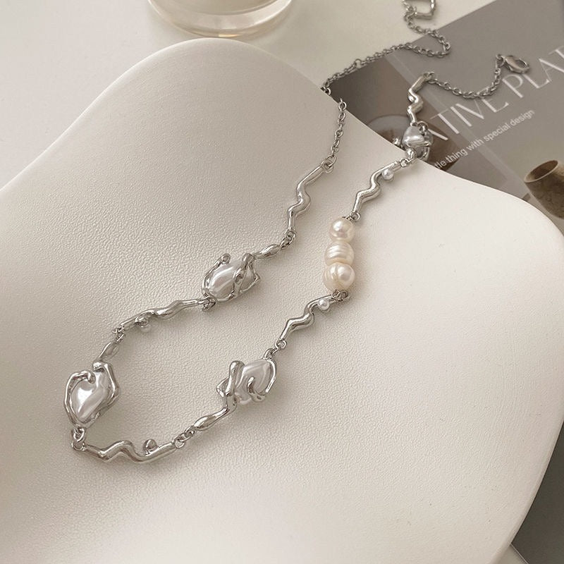 Charm Aesthetic Pearl Necklace SpreePicky