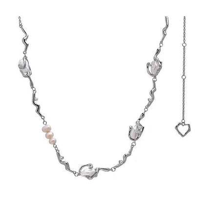 Charm Aesthetic Pearl Necklace SpreePicky