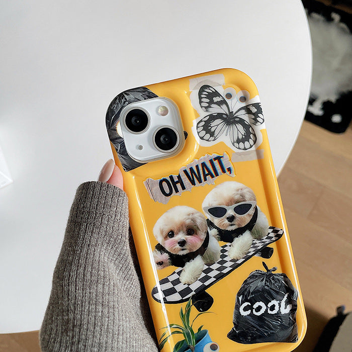 Skating Puppy iPhone Case Boogzel Clothing