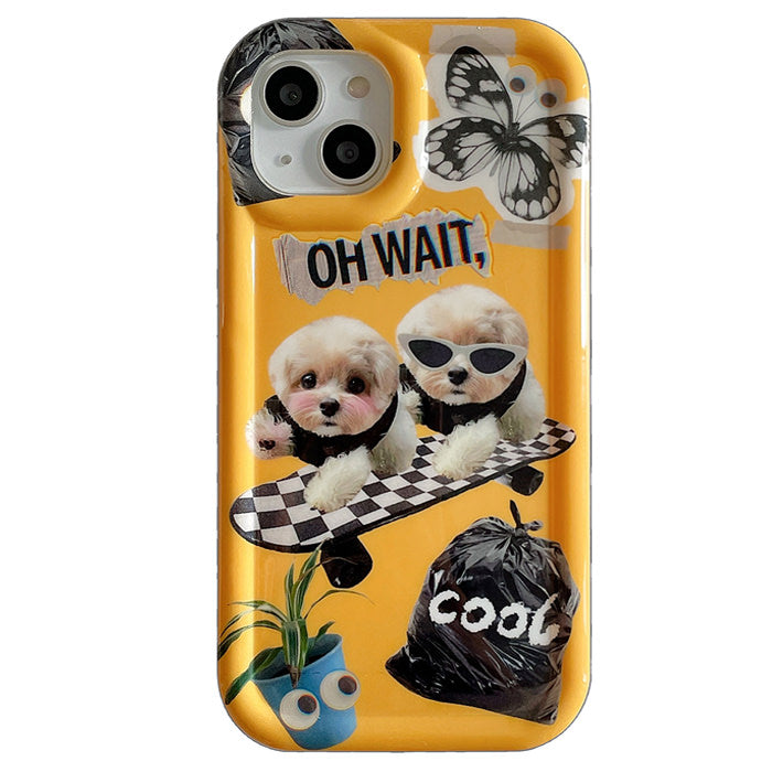 Skating Puppy iPhone Case Boogzel Clothing