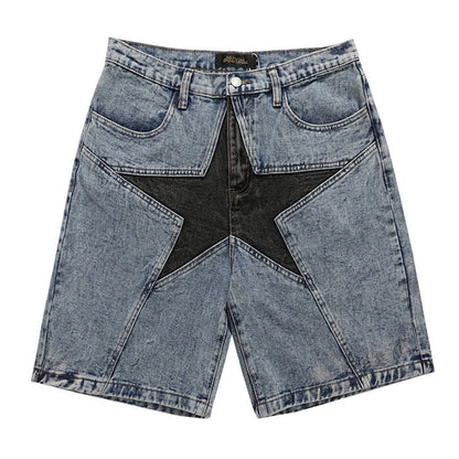 Star Denim Shorts SpreePicky