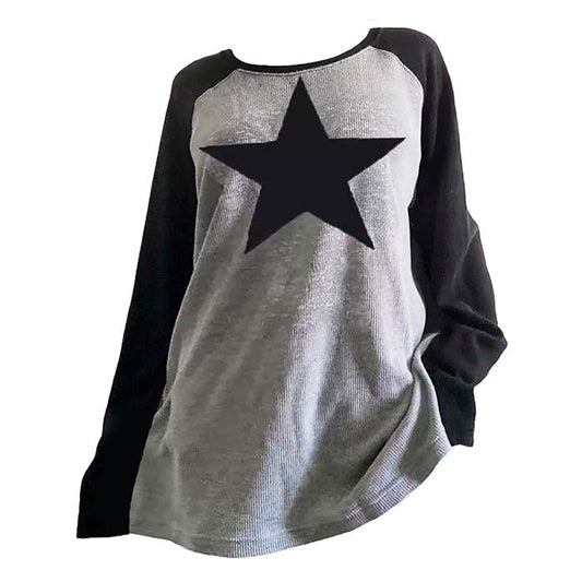 Soft Star Long-sleeve Top SpreePicky