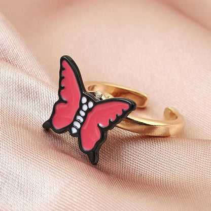 Cute Butterfly Opening Ring SpreePicky